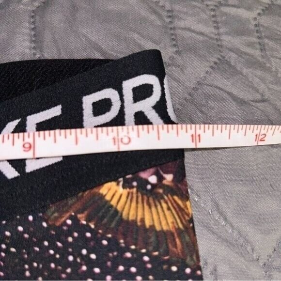 Nike Pro Dri-Fit Multi Color Bird Print Athletic Gym Yoga Leggings Size Small - Picture 8 of 11